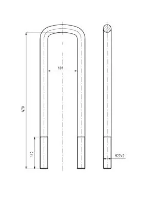 STR50202 STR Скоба рессоры