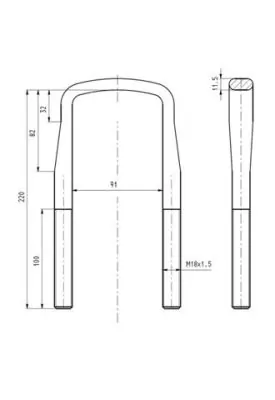 STR50210 STR Скоба рессоры