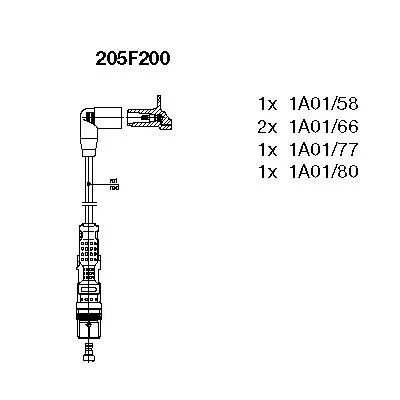 Бронепровода NGK RCVW234