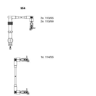 Высоковольтные провода RCVW214 NGK