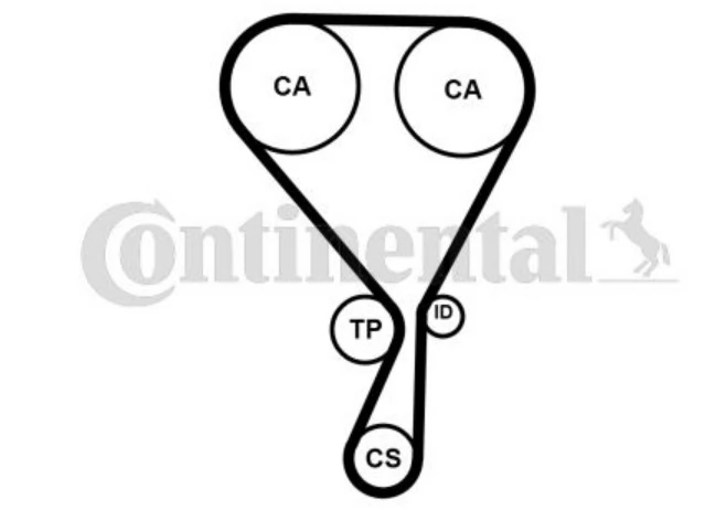 CT1228 CONTINENTAL Correa distribución original y equivalente