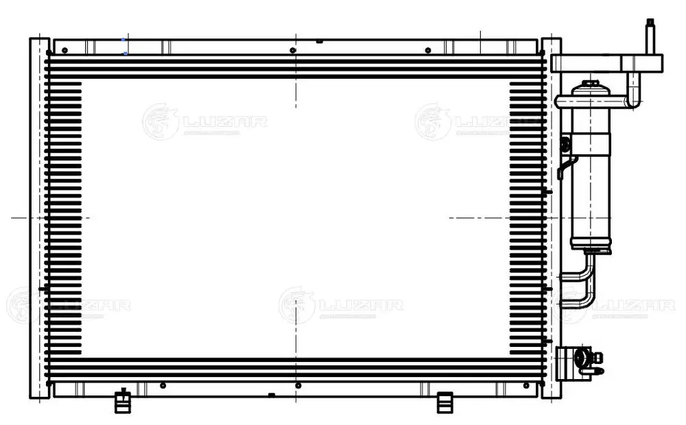Конденсатор кондиционера Luzar LRAC1086 цена, от 54.31 USD
