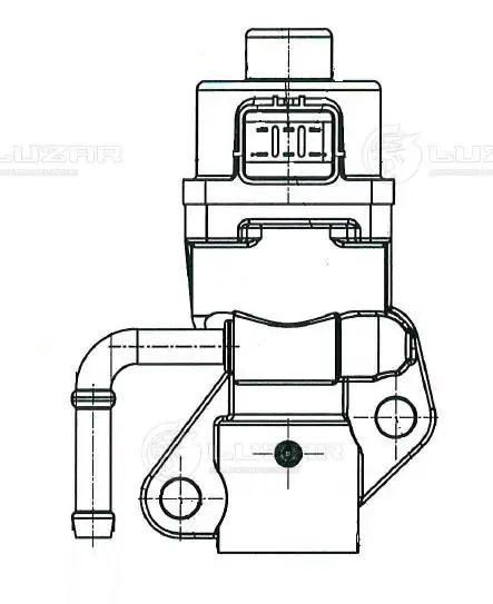 Купить LVEG1001 Luzar Клапан EGR системы рециркуляции отработавших газов