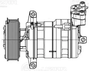 Компрессор системы кондиционирования Luzar LCAC14AX цена, от 126.69 USD