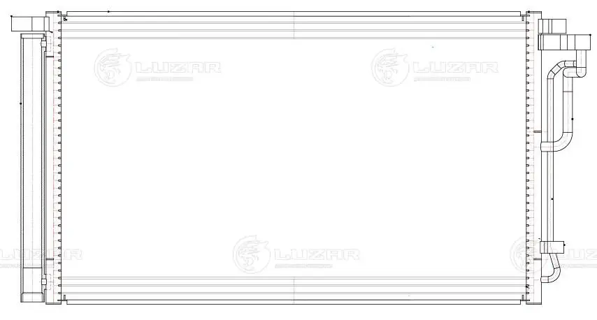 Конденсатор кондиционера Luzar LRAC0831 цена, от 83.99 USD