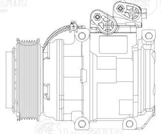Компрессор системы кондиционирования Luzar LCAC08E3 цена, от 140.61 USD