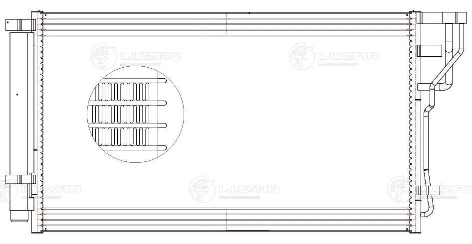 Конденсатор кондиционера Luzar LRAC08125 цена, от 90.39 USD