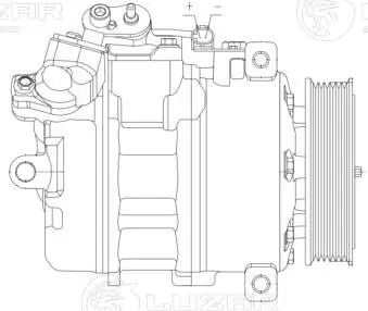 Компрессор системы кондиционирования Luzar LCAC26E6 цена, от 294.36 USD