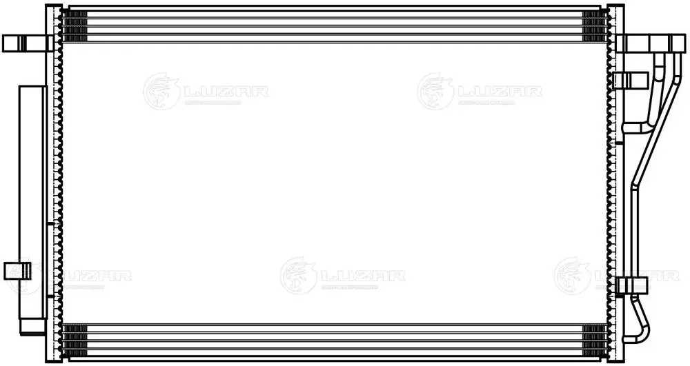 Конденсатор кондиционера Luzar LRAC0880 цена, от 234.75 USD