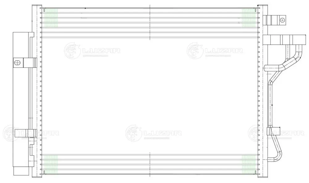 Конденсатор кондиционера Glyser 155188 цена, от 103.34 USD