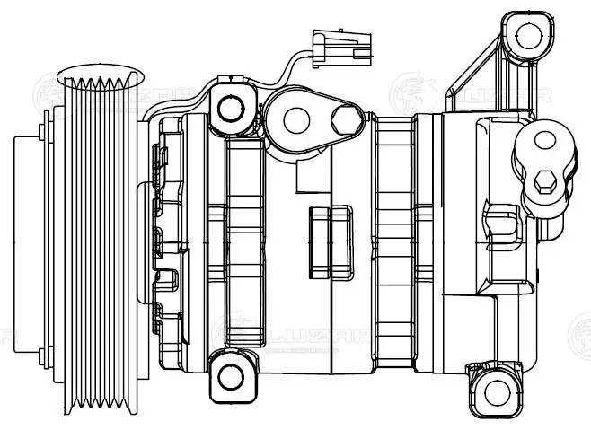 Компрессор системы кондиционирования Luzar LCAC2540 цена, от 195.19 USD