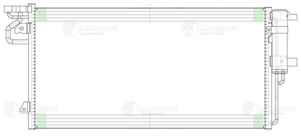 Конденсатор кондиционера Luzar LRAC1068 цена, от 69.05 USD