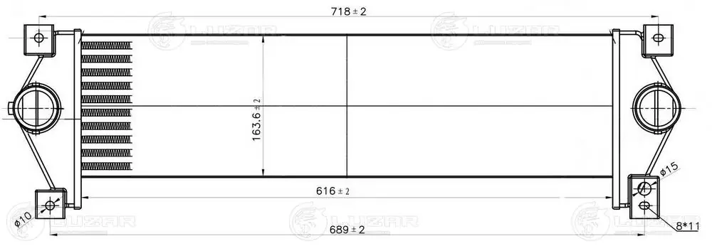 Система охлаждения наддувочного воздуха Luzar LRIC1749 цена, от 135.59 USD