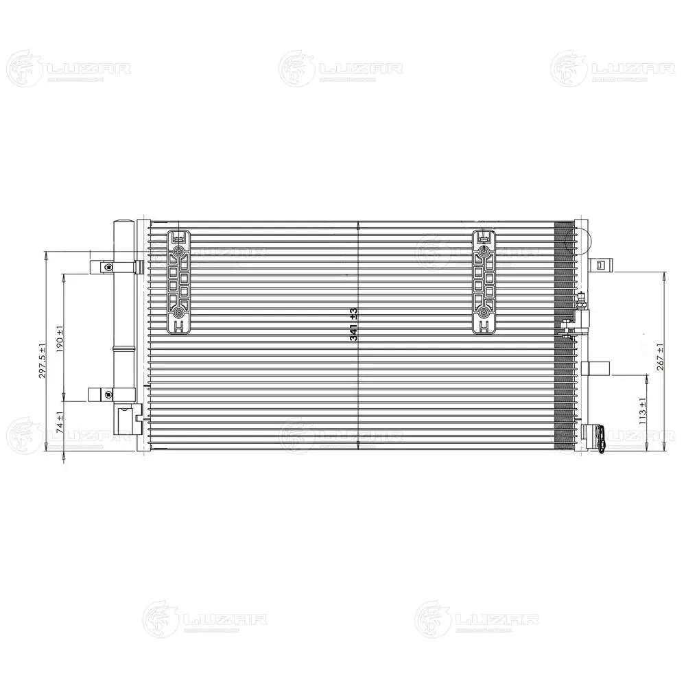 Конденсатор кондиционера Luzar LRAC18180 цена, от 75.93 USD