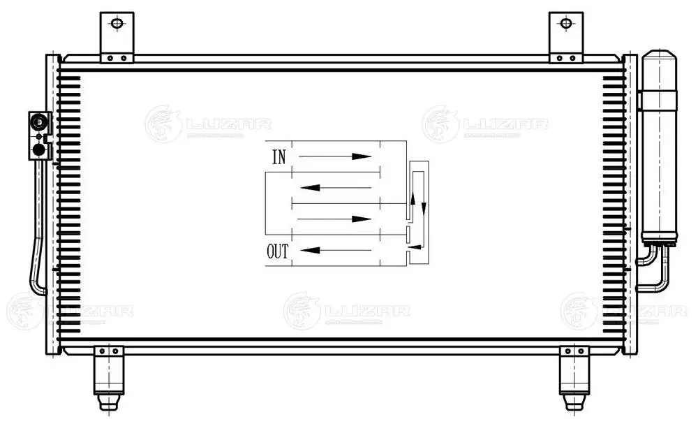 Конденсатор кондиционера Luzar LRAC1162 цена, от 77.23 USD