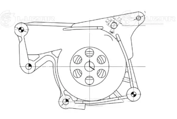 Bomba de água (bomba) de esfriamento Dacia Logan 2 L8_