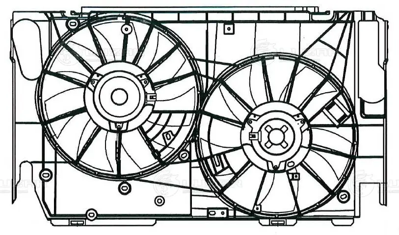 Купить 70W122 FPS Диффузор вентилятора в сборе с мотором и крыльчаткой