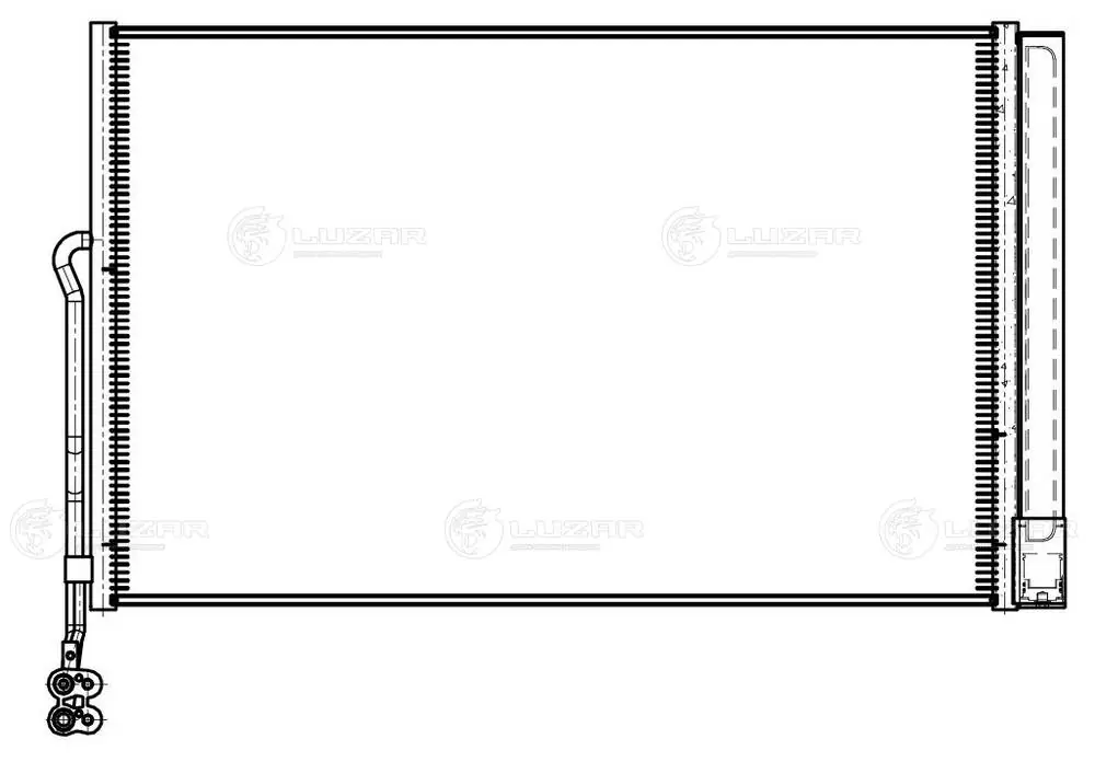 Конденсатор кондиционера Luzar LRAC1858 цена, от 60.75 USD