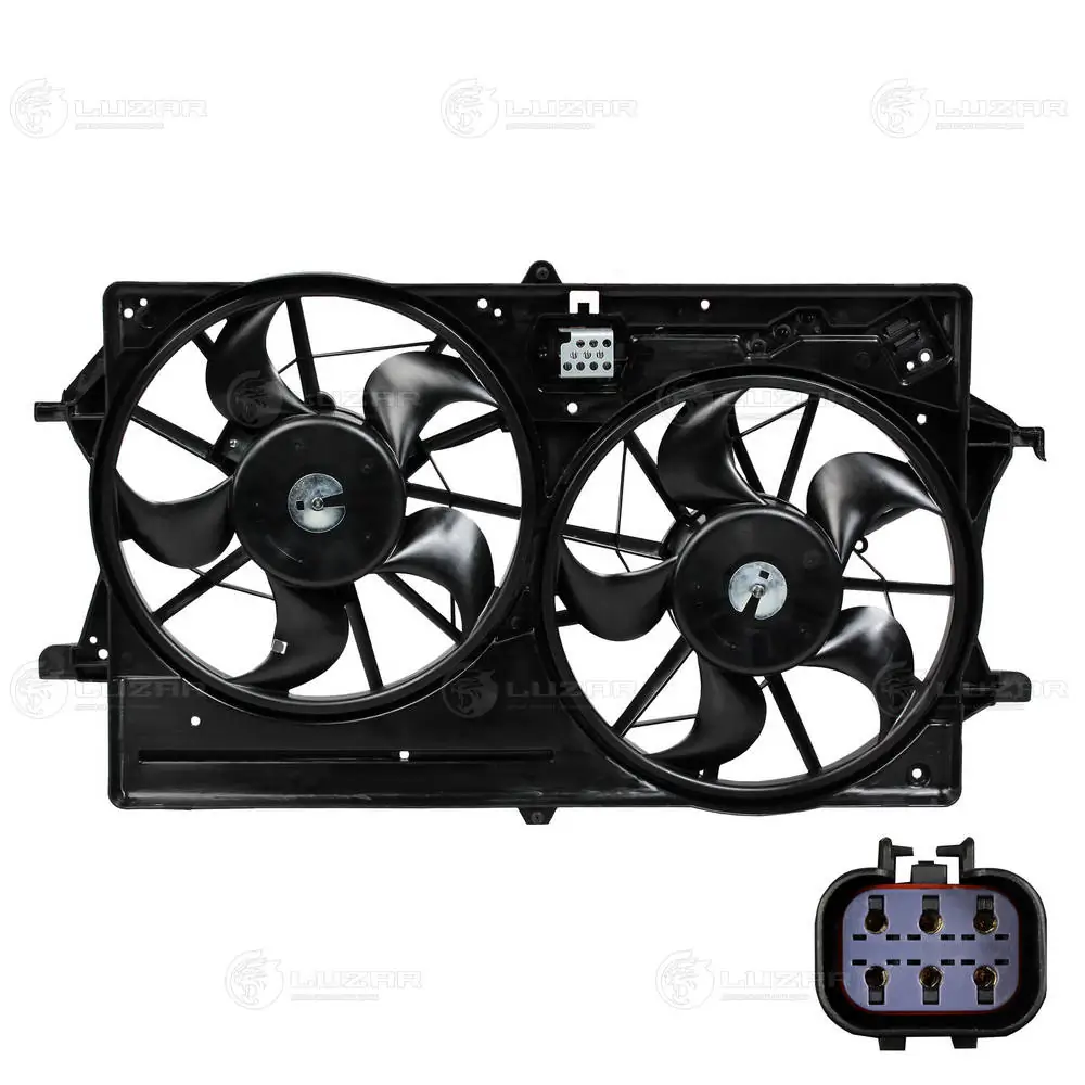 Ventilador elétrico de esfriamento montado (motor + roda de aletas) Ford Focus 1 DFW