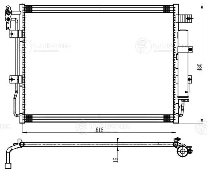 Радиатор кондиционера CF20558 Delphi