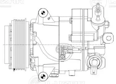 Компрессор системы кондиционирования Luzar LCAC2116 цена, от 216.37 USD