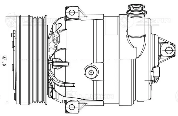 Компрессор системы кондиционирования Opel 95907419 цена, от 56.43 USD