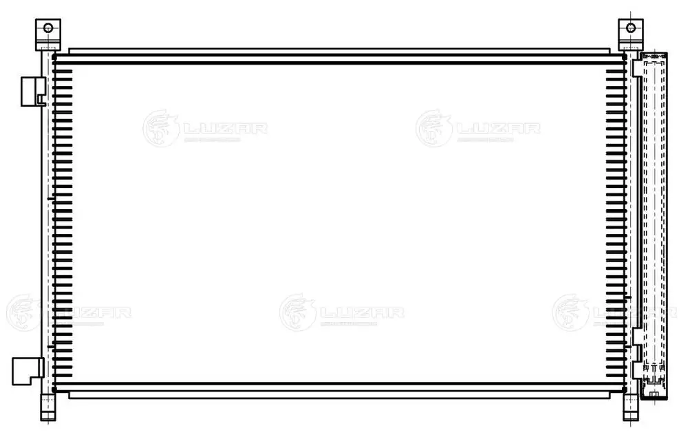 Конденсатор кондиционера Luzar LRAC14CM цена, от 76.01 USD