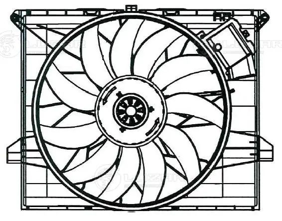 Диффузор радиатора охлаждения в сборе с крыльчаткой Four Seasons 75925