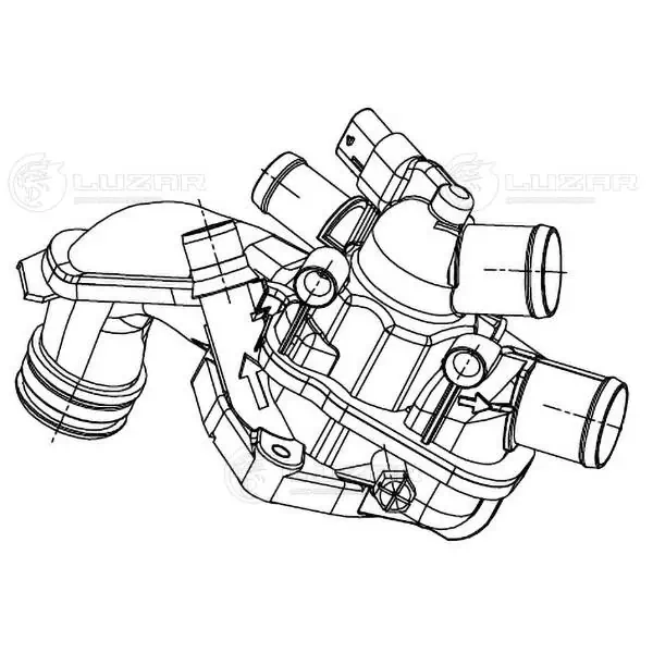 Кожух термостата Luzar LT2090 цена, от 26.18 USD