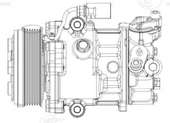 Компрессор системы кондиционирования Volkswagen Polo V хэтчбек (6R1, 6C1) (2009 - 2017) цена, от 172.36 USD