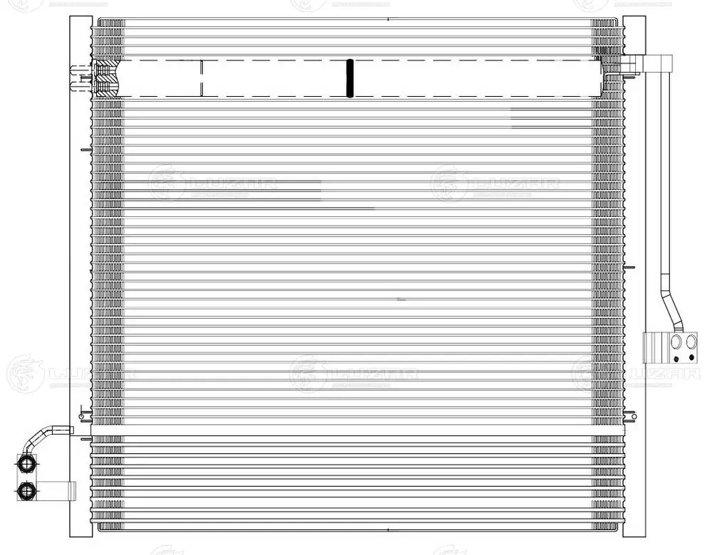 Radiador de aparelho de ar condicionado para Mercedes GL  X166