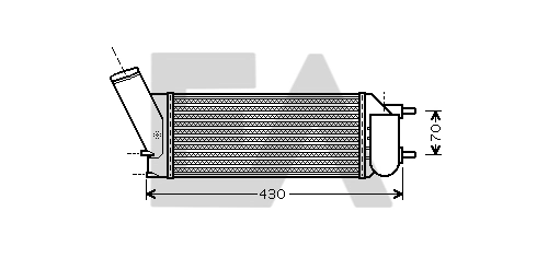Radiador de intercooler Peugeot 307 3B