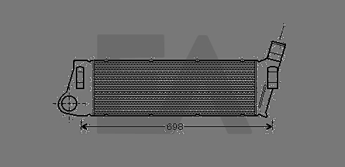 Radiador de intercooler Renault Megane 2 EM0, EM1