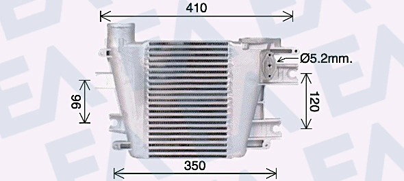 Radiador de intercooler Nissan Patrol Y61