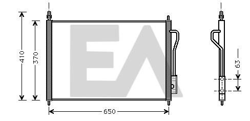 Radiador de aparelho de ar condicionado Ford Focus 1 DFW