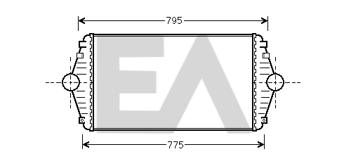 Radiador de intercooler Fiat Scudo 220P