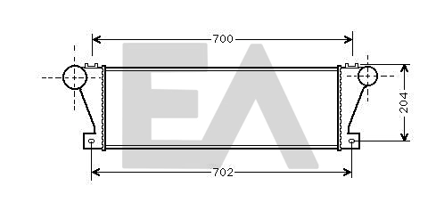 Radiador de intercooler Iveco Daily