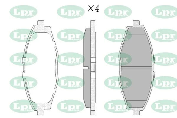 Sapatas do freio dianteiras de disco Chevrolet Spark (Matiz) M200, M250