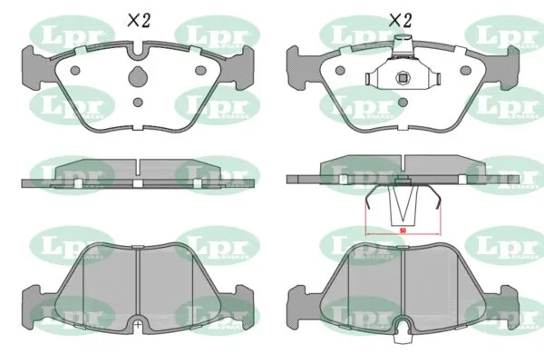 Sapatas do freio dianteiras de disco BMW 3 E46