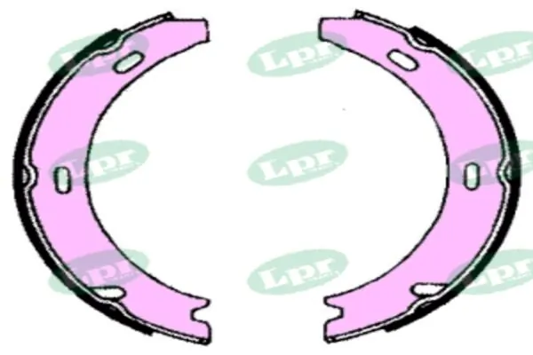 Sapatas do freio de estacionamento Mercedes E A124