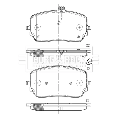 Купить 162237 Power Stop Колодки тормозные