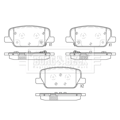 Колодки тормозные дисковые комплект на Hyundai Santa Fe IV TM, TMA