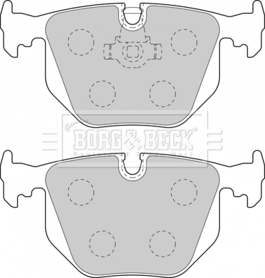 Pastillas de freno traseras BBP1871 Borg&beck