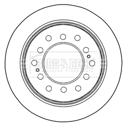 Compre Disco do freio traseiro Toyota Land Cruiser 