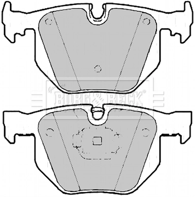 Pastillas de freno traseras BBP2183 Borg&beck