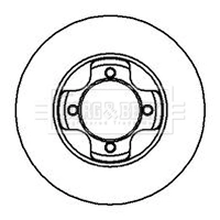  Disco do freio dianteiro Mazda 323 III sedan (BF) (1985 - 1991) III