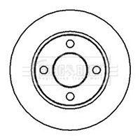 Disco do freio traseiro para Audi 100 C2 43