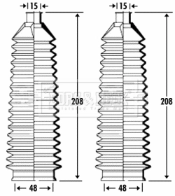 Compre Bota de proteção do mecanismo de direção (de cremalheira) Hyundai Elantra 3