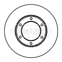 Disco do freio dianteiro Nissan Patrol  W260