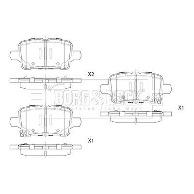 Купить 161915 Power Stop Колодки тормозные задние, дисковые